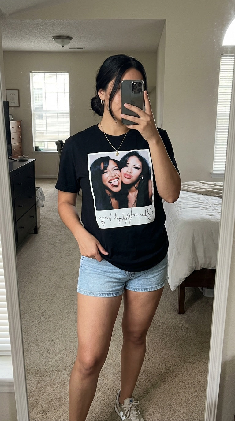 Aaliyah & Selena Forever T-Shirt – Queens of R&B 👑🎶